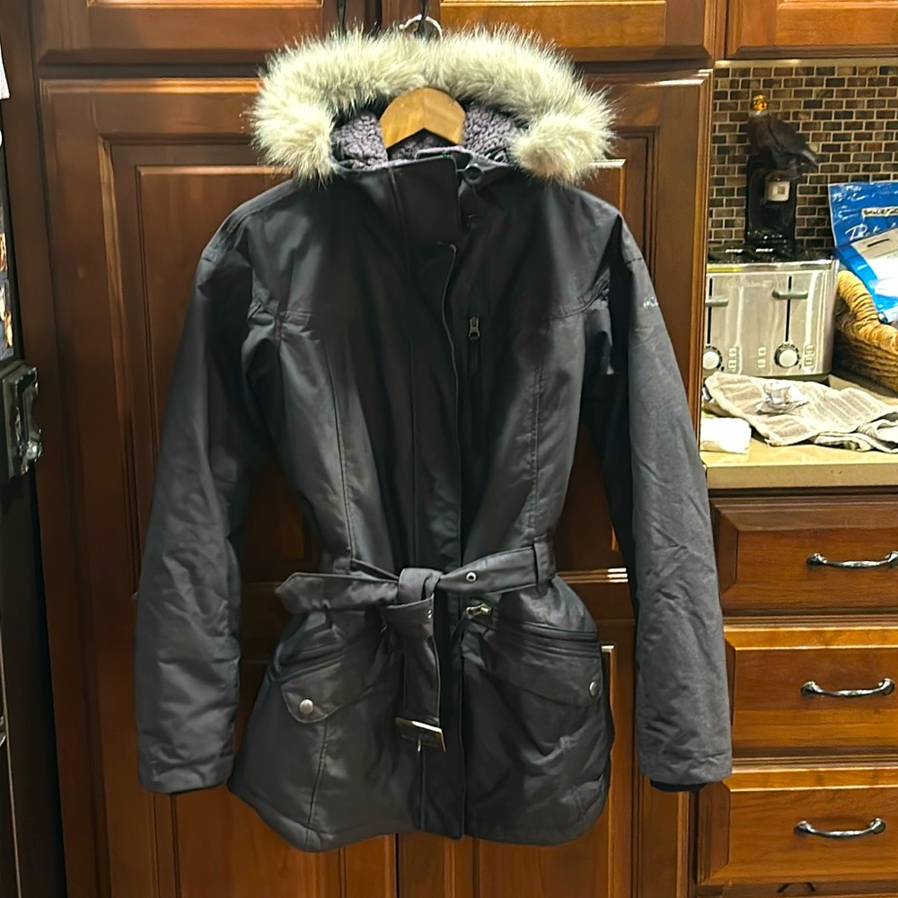 Women’s Columbia OMNI HEAT Mid-length Jacket with Removable Fur Hood